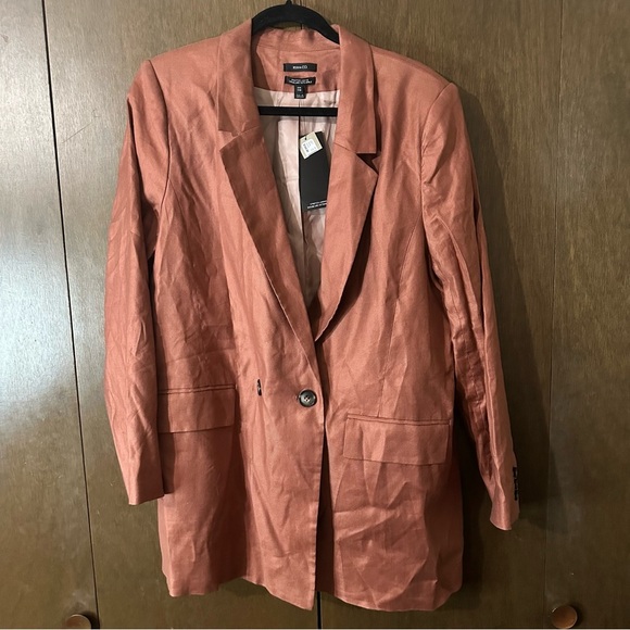 RW&Co. Women's Russet One-Button Blazer Lined Office Business Professional XXL - Picture 2 of 11
